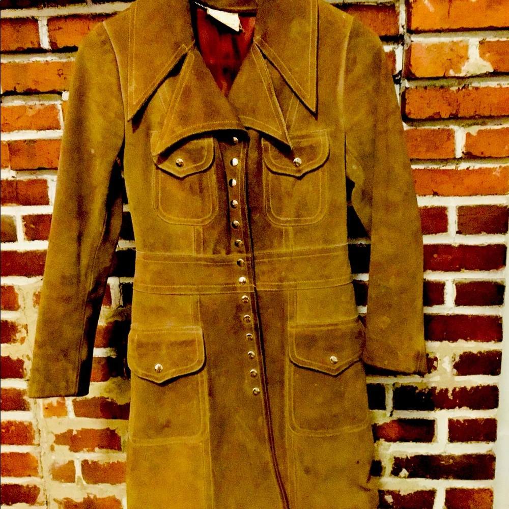 Vintage 1970s suede coat